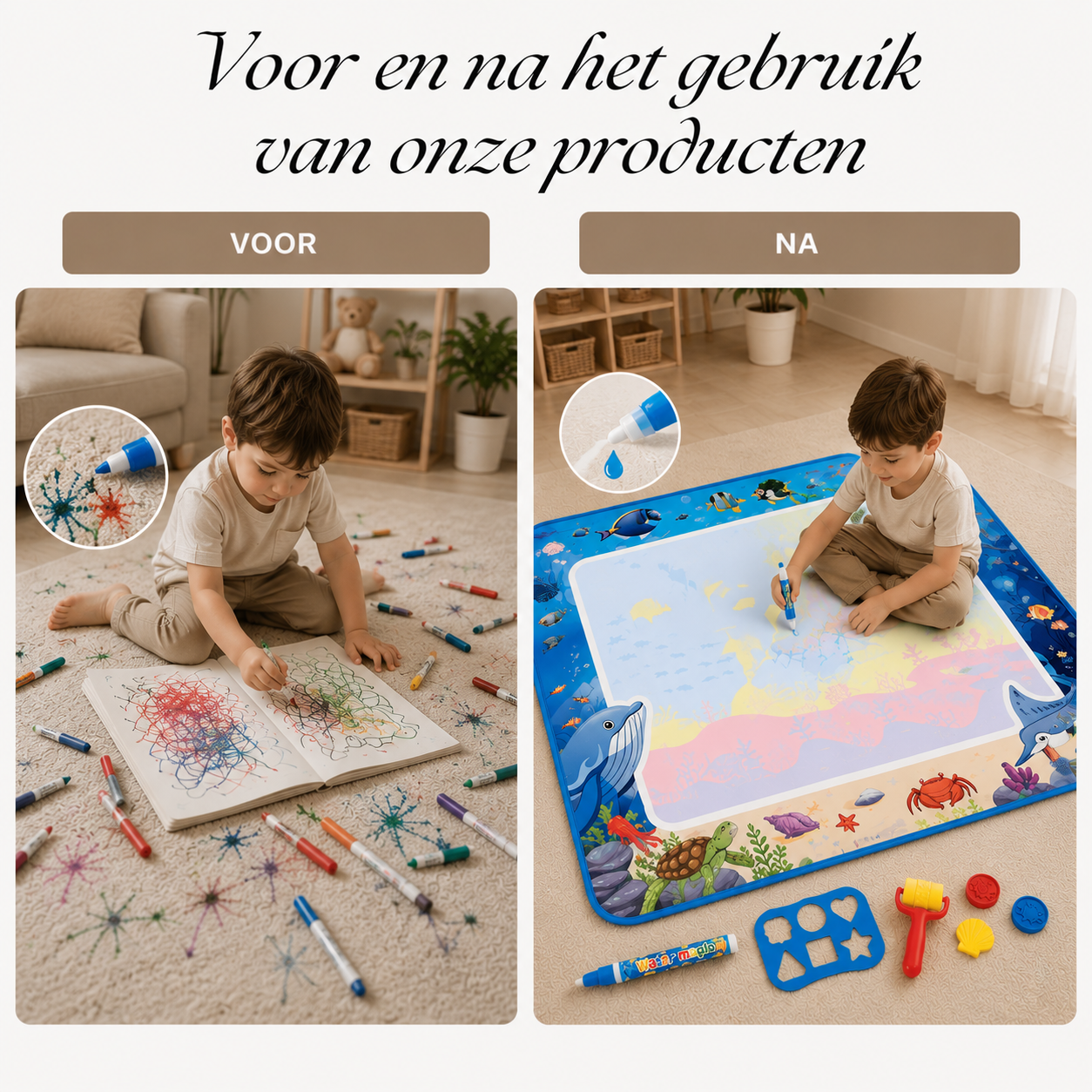 AquaDoodle™ Magische Watertekenmat | Tekenen Zonder Rommel