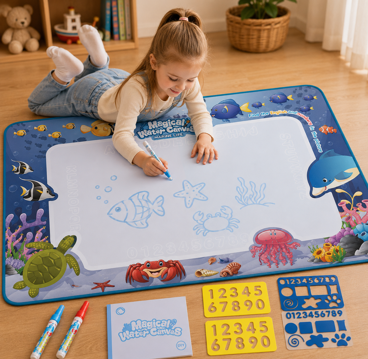 AquaDoodle™ Magische Watertekenmat | Tekenen Zonder Rommel