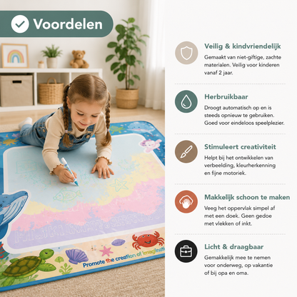 AquaDoodle™ Magische Watertekenmat | Tekenen Zonder Rommel