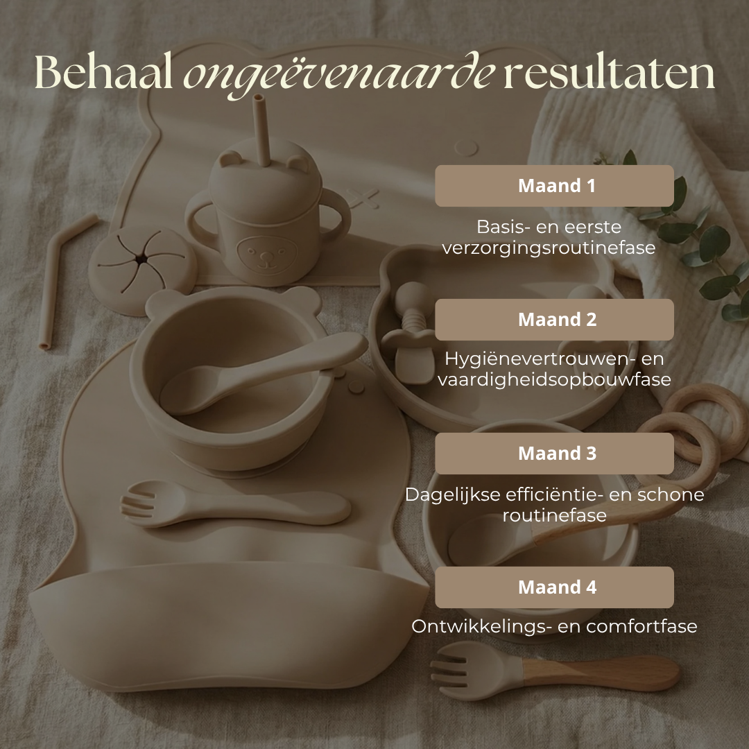PureStart™ Siliconen Baby Essentials Set (14-delig)