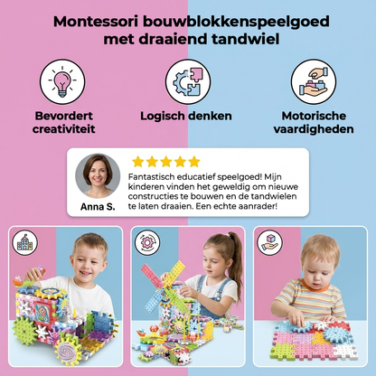 GearJoy™ Montessori Draaiende Tandwiel Bouwset