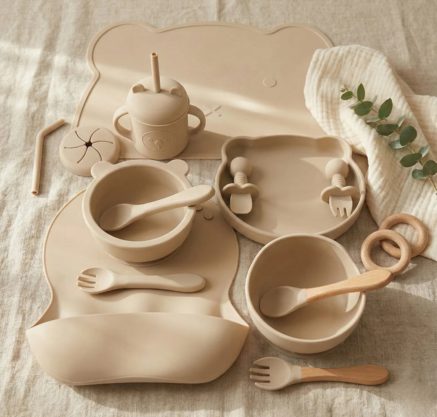 PureStart™ Siliconen Baby Essentials Set (14-delig)